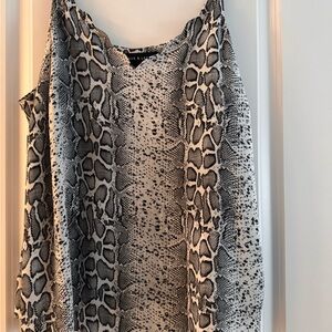 Love & Legend (AdditionElle) Black and White Animal Print Blouse